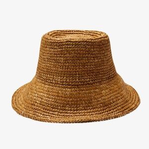 WYETH™ Natural Straw Bucket Hat - Lolo in Camel Brown
